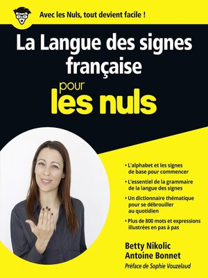 cover image of La Langue des Signes Française pour les Nuls grand format